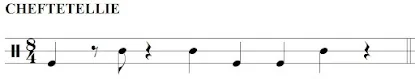 Notación del ritmo Cheftetellie