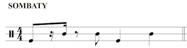 Notación del ritmo Sombaty