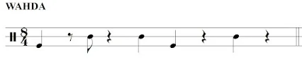 Notación del ritmo Wahda