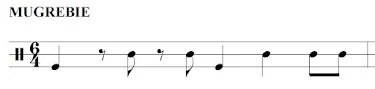 Notación del ritmo Mugrebie