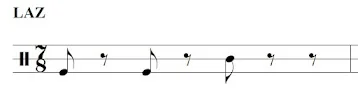 Notación del ritmo Laz