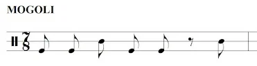 Notación del ritmo Mogoli