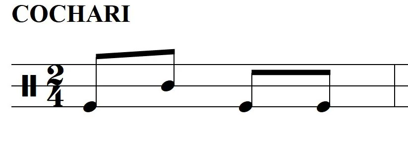 Notación del ritmo Cochari