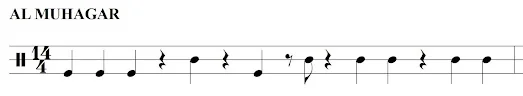Notación del ritmo Al Muhagar